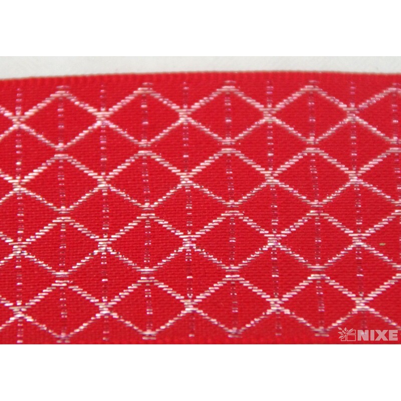 PLÁTNOVÁ STUHA 40mmx25m*ČERVENÁ 036650