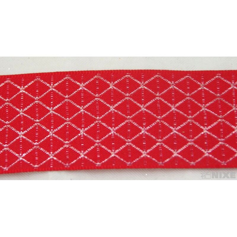 PLÁTNOVÁ STUHA 40mmx25m*ČERVENÁ 036650