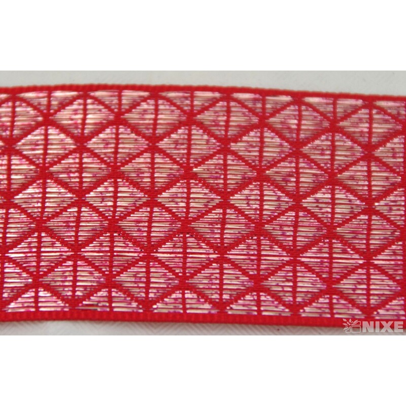 PLÁTNOVÁ STUHA 40mmx25m*ČERVENÁ 036650