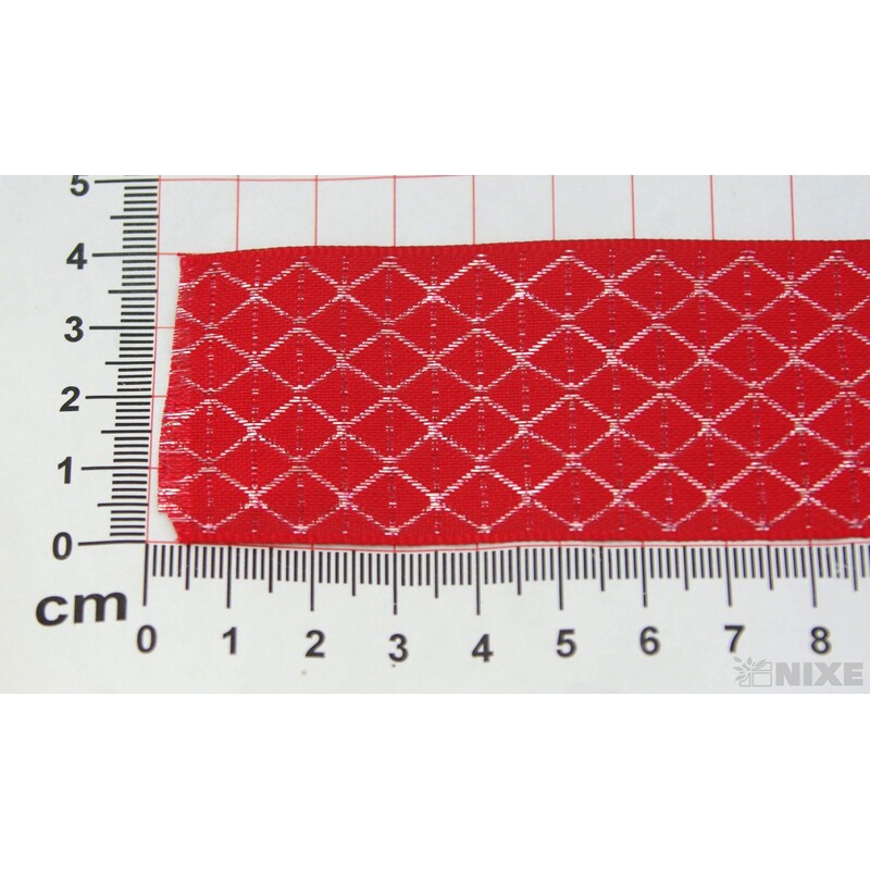 PLÁTNOVÁ STUHA 40mmx25m*ČERVENÁ 036650