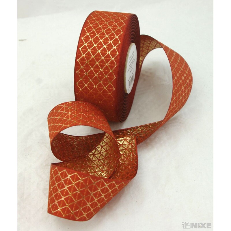 PLÁTNOVÁ STUHA 40mmx25m*HNĚDÁ 036742