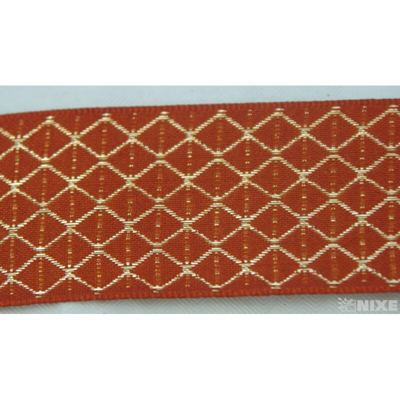 PLÁTNOVÁ STUHA 40mmx25m*HNĚDÁ 036742