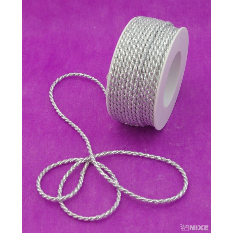 ŠŇŮRA LUREX 04mmx25m*STŘÍBRNÁ 195127