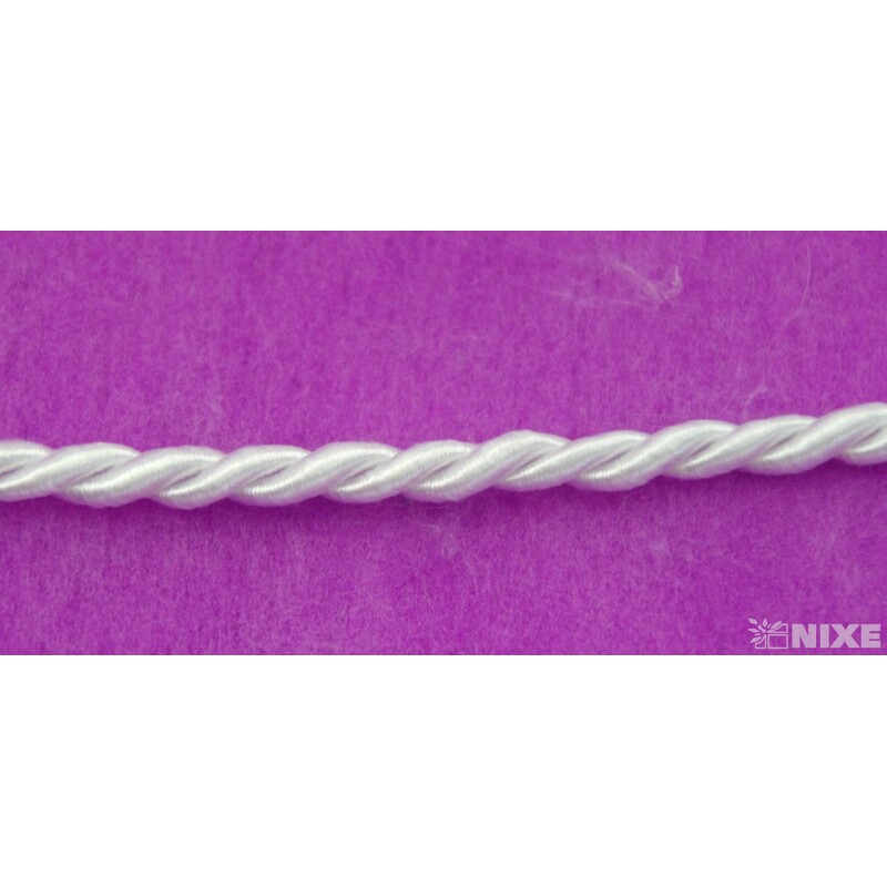 ŠŇŮRA 04mmx25m*BÍLÁ 194101