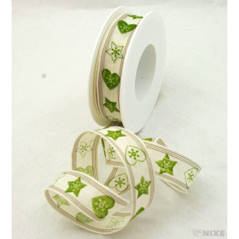 CELINA 66272 25mmx20m*KRÉMOVÁ+ZELENÁ 857