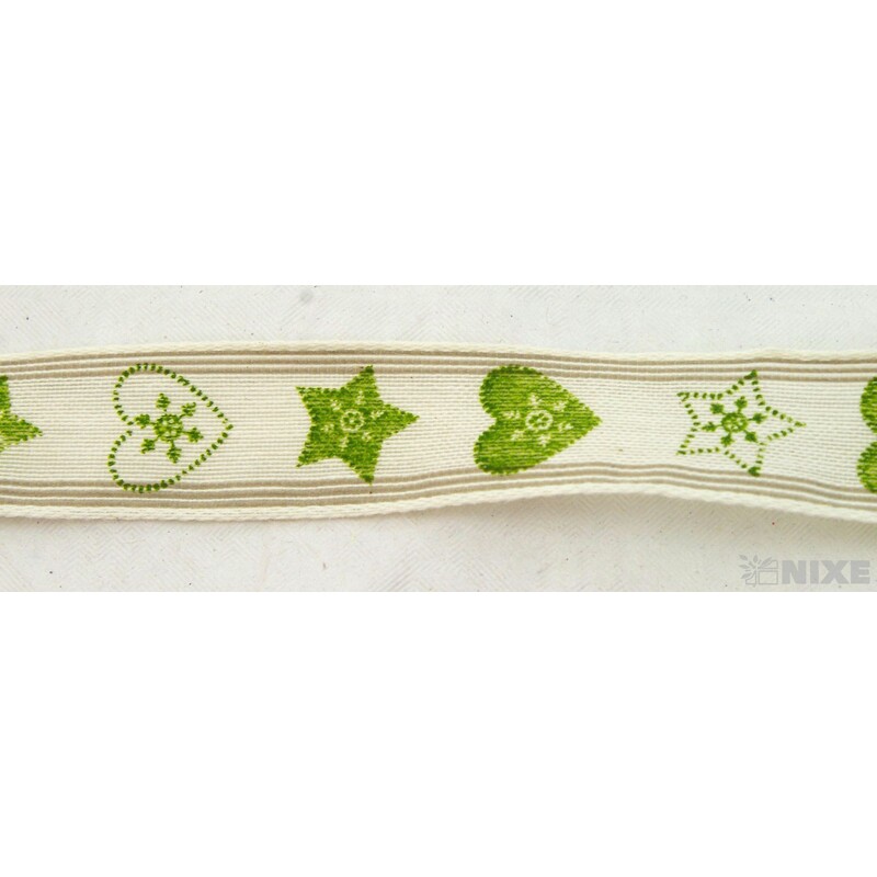 CELINA 66272 25mmx20m*KRÉMOVÁ+ZELENÁ 857