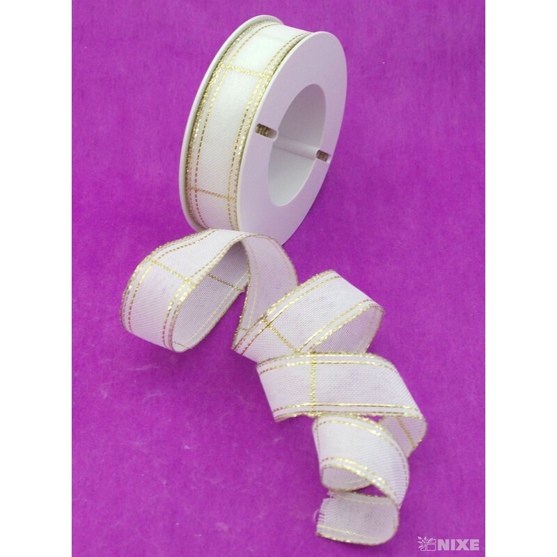 ROSALINE 1184 25mmx20m*KRÉMOVÁ+ZLATÁ 101