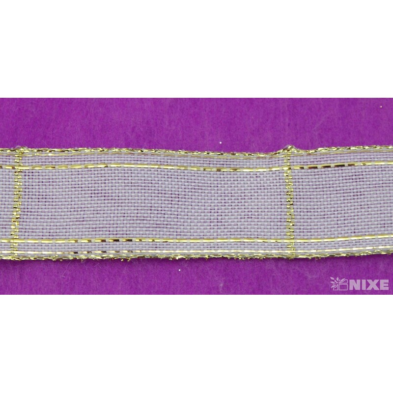 ROSALINE 1184 25mmx20m*KRÉMOVÁ+ZLATÁ 101