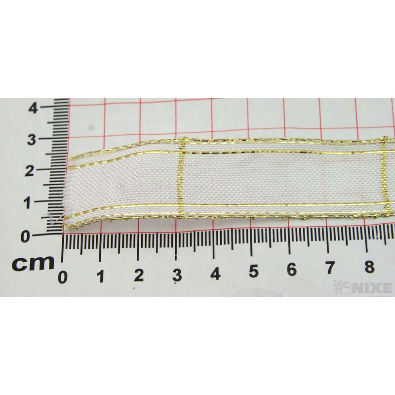 ROSALINE 1184 25mmx20m*KRÉMOVÁ+ZLATÁ 101
