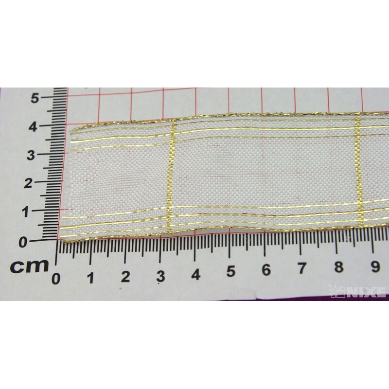 ROSALINE 1184 40mmx20m*KRÉMOVÁ+ZLATÁ 101