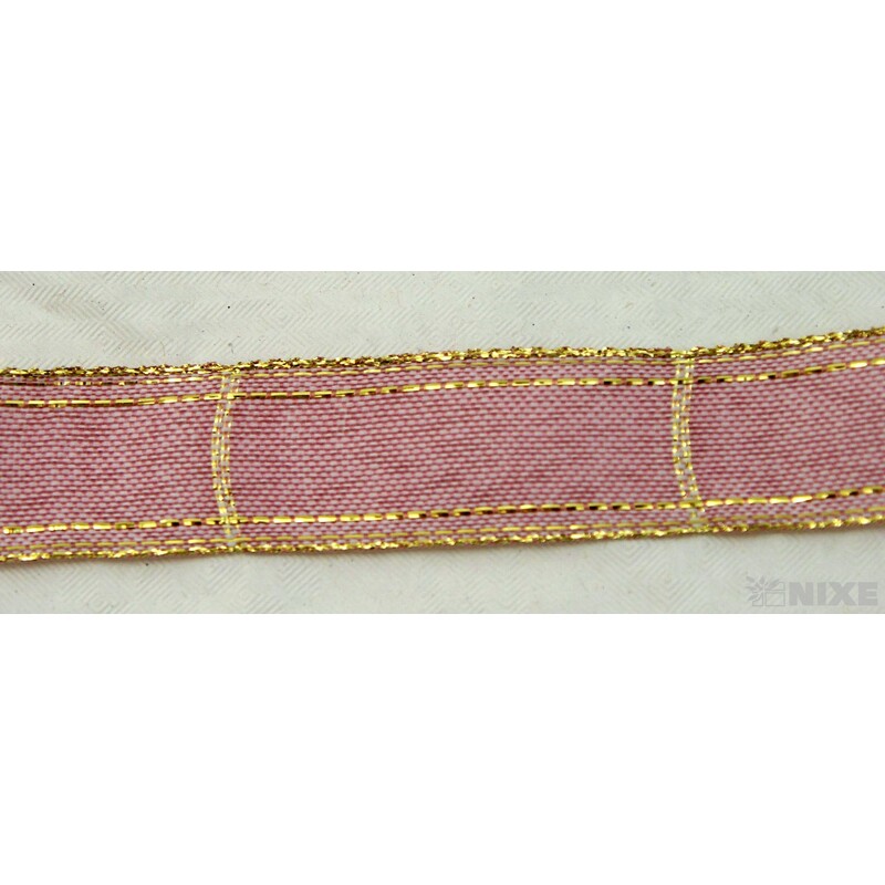 ROSALINE 1184 25mmx20m*RŮŽOVÁ+ZLATÁ 116