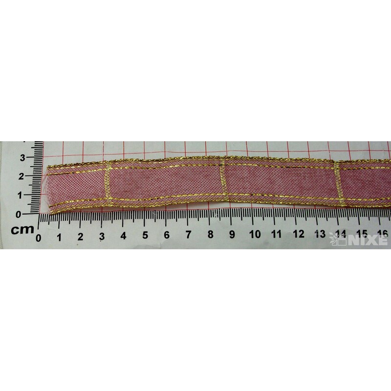 ROSALINE 1184 25mmx20m*RŮŽOVÁ+ZLATÁ 116