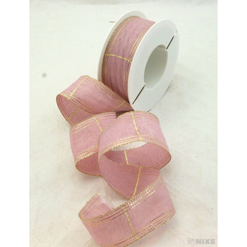 ROSALINE 1184 40mmx20m*RŮŽOVÁ+ZLATÁ 116