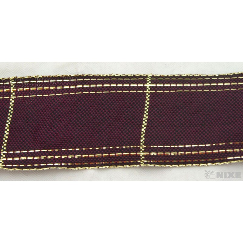 ROSALINE 1184 40mmx20m*BORDOVÁ+ZLATÁ 139