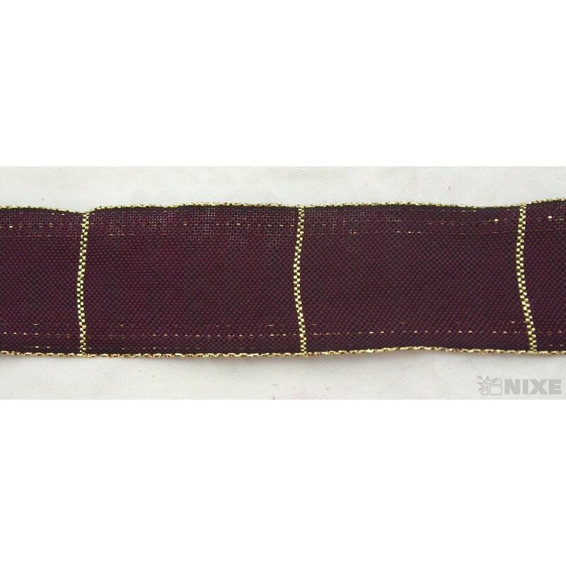 ROSALINE 1184 40mmx20m*BORDOVÁ+ZLATÁ 139