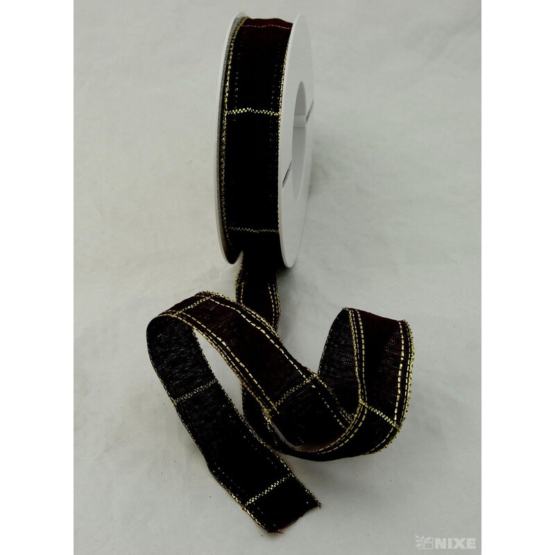 ROSALINE 1184 25mmx20m*BORDOVÁ+ZLATÁ 139