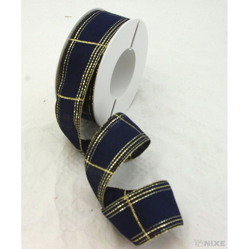 ROSALINE 1184 40mmx20m*MODRÁ TM.+ZLATÁ 120