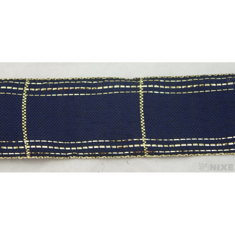 ROSALINE 1184 40mmx20m*MODRÁ TM.+ZLATÁ 120