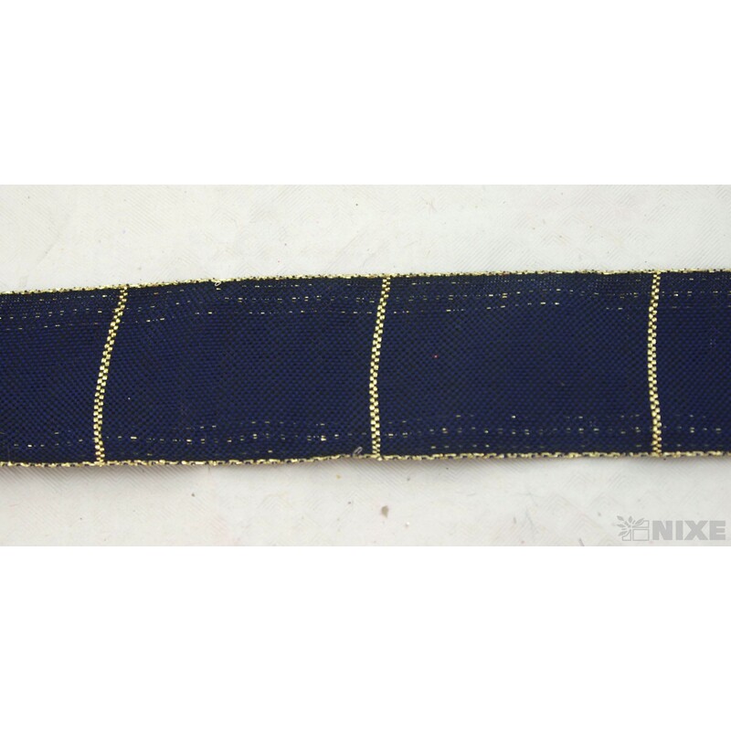 ROSALINE 1184 40mmx20m*MODRÁ TM.+ZLATÁ 120