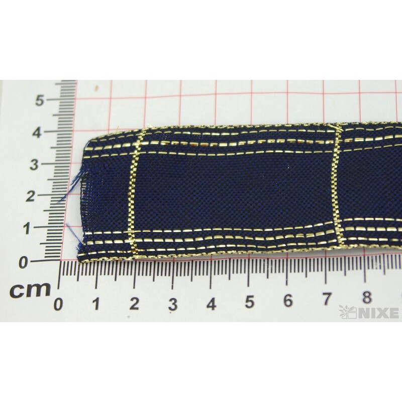 ROSALINE 1184 40mmx20m*MODRÁ TM.+ZLATÁ 120