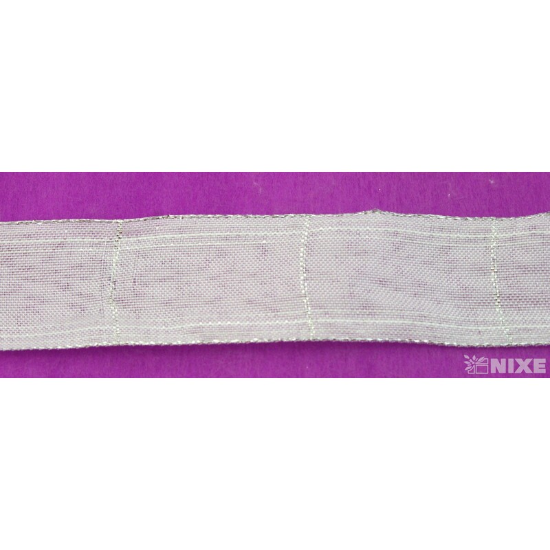 ROSALINE 1184 40mmx20m*BÍLÁ+STŘÍBRNÁ 201