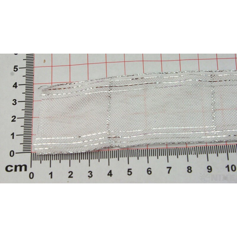 ROSALINE 1184 40mmx20m*BÍLÁ+STŘÍBRNÁ 201