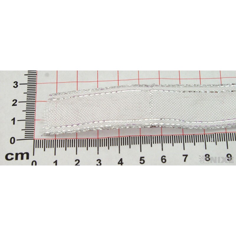 ROSALINE 1184 25mmx20m*BÍLÁ+STŘÍBRNÁ 201