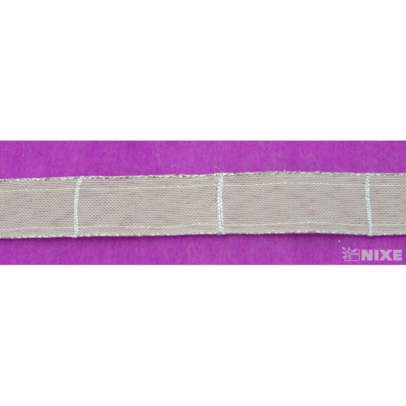 ROSALINE 1184 25mmx20m*PŘÍRODNÍ+STŘÍBRNÁ 203