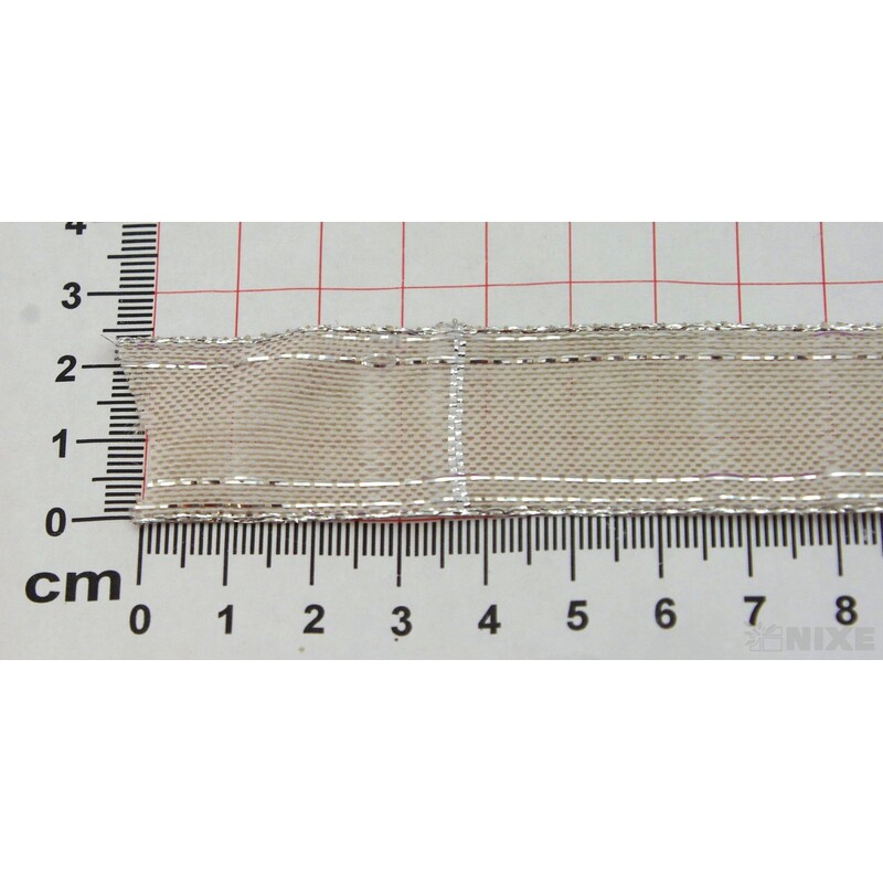 ROSALINE 1184 25mmx20m*PŘÍRODNÍ+STŘÍBRNÁ 203