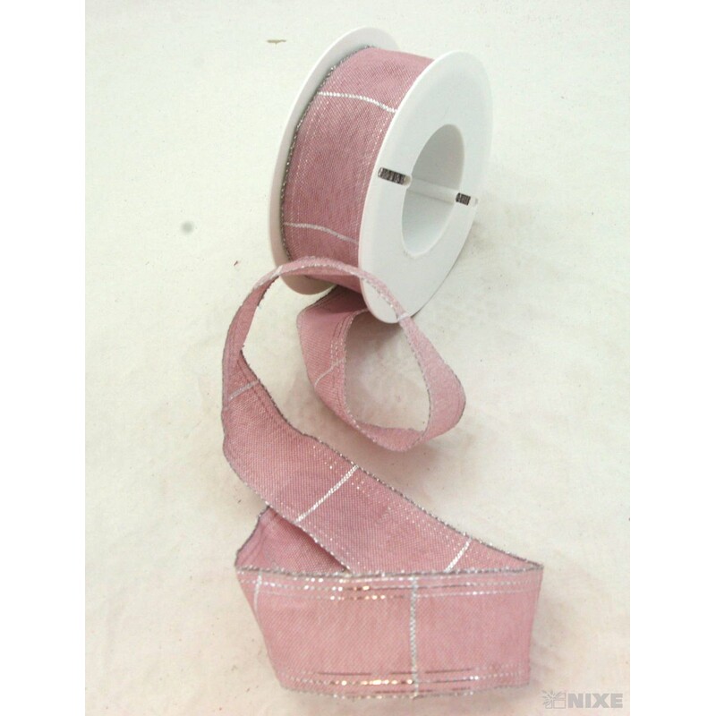 ROSALINE 1184 40mmx20m*RŮŽOVÁ+STŘÍBRNÁ 216