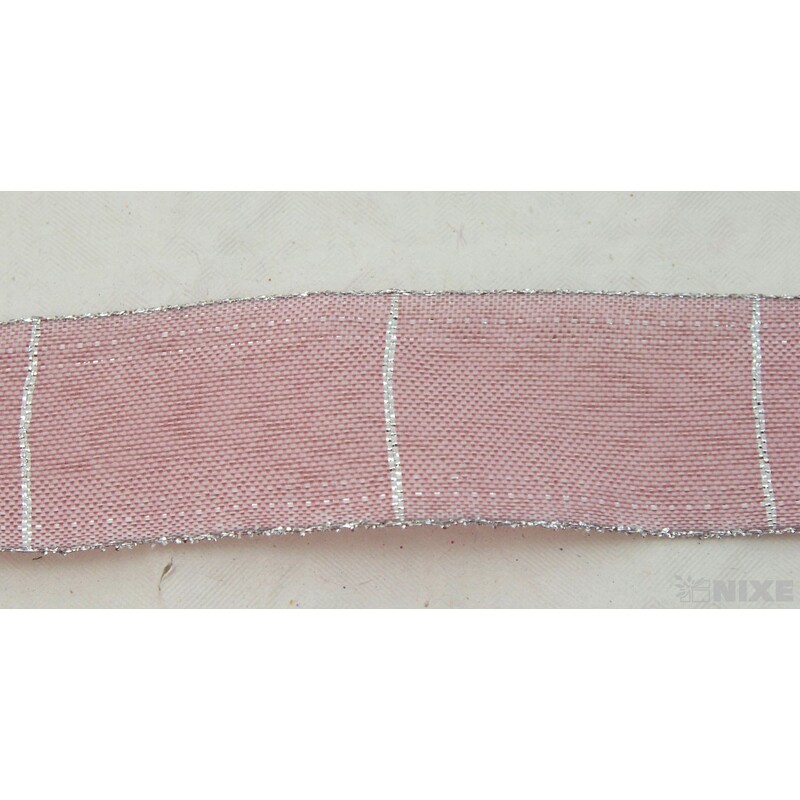 ROSALINE 1184 40mmx20m*RŮŽOVÁ+STŘÍBRNÁ 216