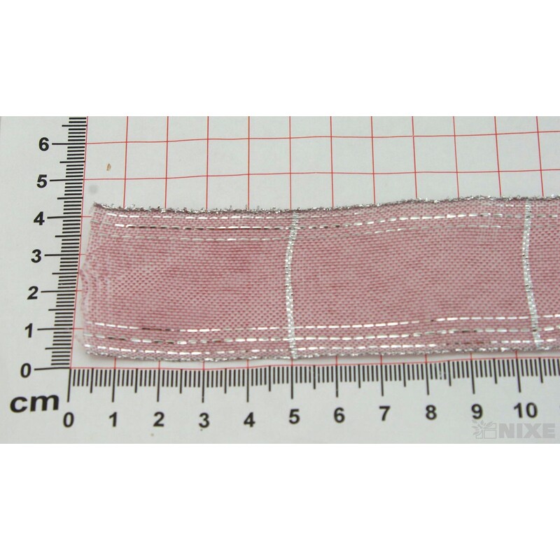 ROSALINE 1184 40mmx20m*RŮŽOVÁ+STŘÍBRNÁ 216