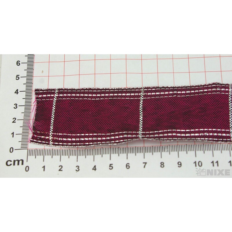 ROSALINE 1184 40mmx20m*BORDOVÁ+STŘÍBRNÁ 254