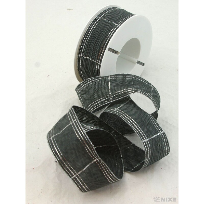 ROSALINE 1184 40mmx20m*ČERNÁ+STŘÍBRNÁ 228