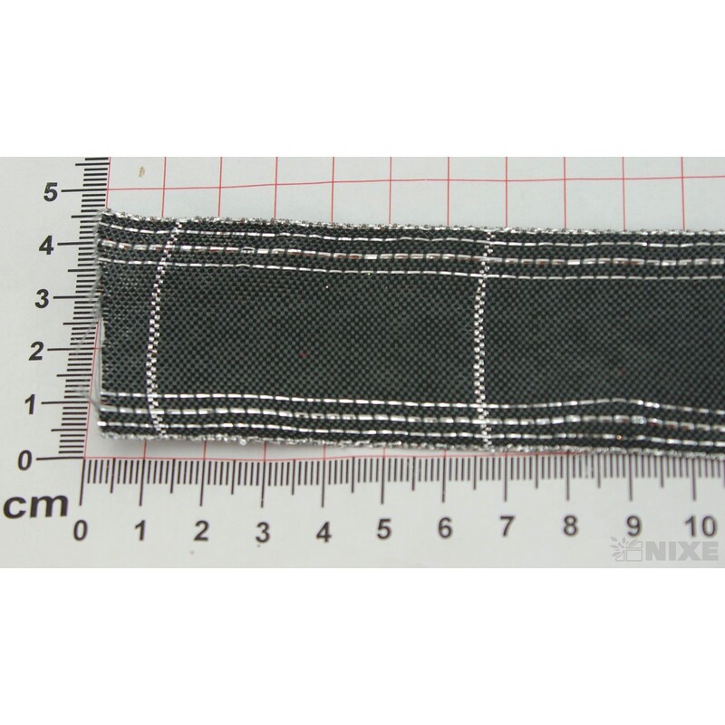 ROSALINE 1184 40mmx20m*ČERNÁ+STŘÍBRNÁ 228