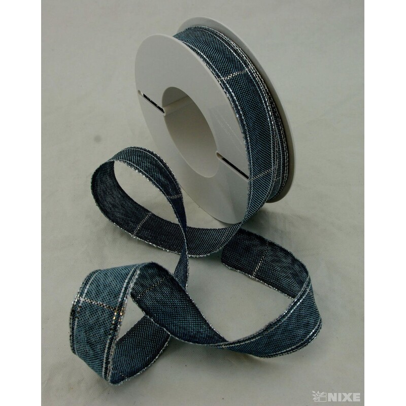 ROSALINE 1184 25mmx20m*ŠEDÁ TM.+STŘÍBRNÁ 218