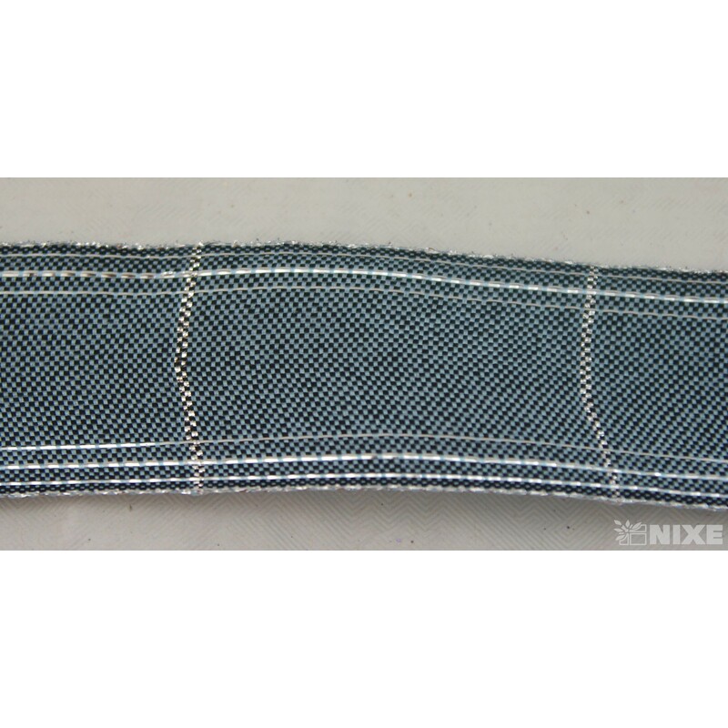 ROSALINE 1184 40mmx20m*ŠEDÁ TM.+STŘÍBRNÁ 218