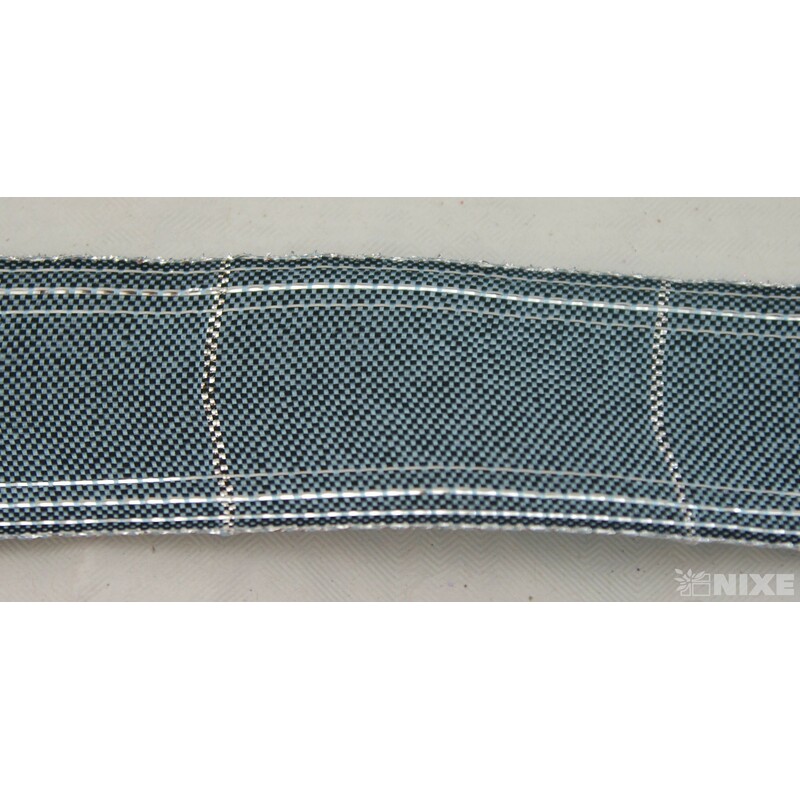 ROSALINE 1184 40mmx20m*ŠEDÁ TM.+STŘÍBRNÁ 218