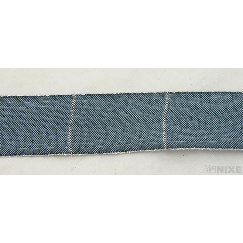 ROSALINE 1184 40mmx20m*ŠEDÁ TM.+STŘÍBRNÁ 218