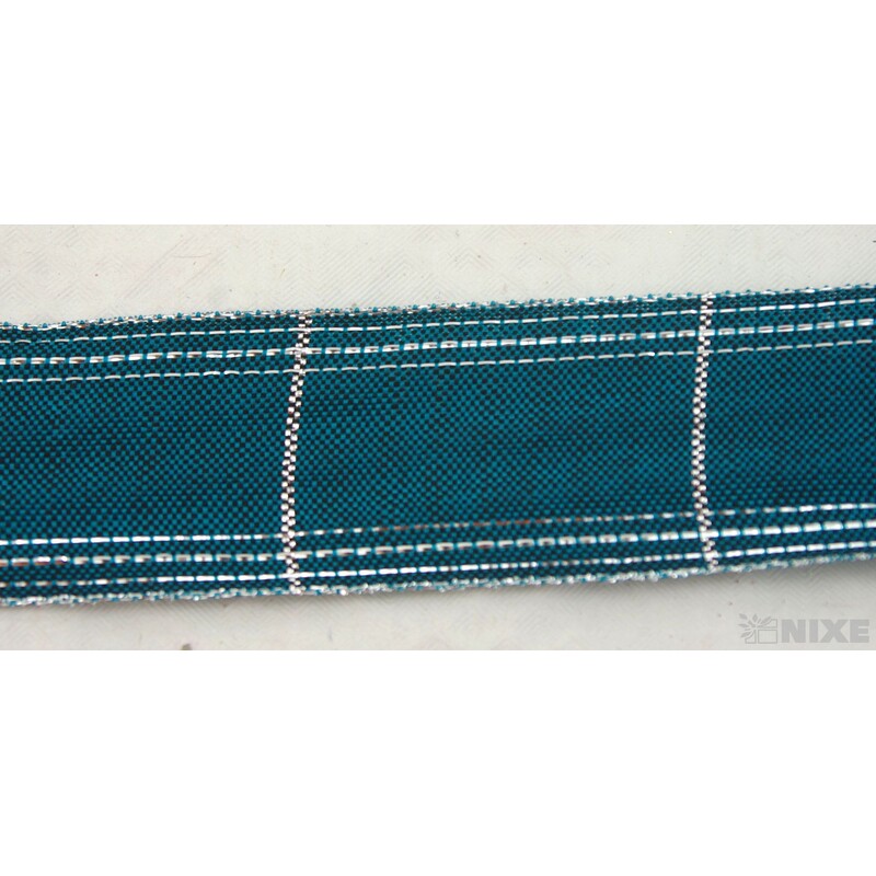 ROSALINE 1184 40mmx20m*TYRKYSOVÁ+STŘÍBRNÁ 270