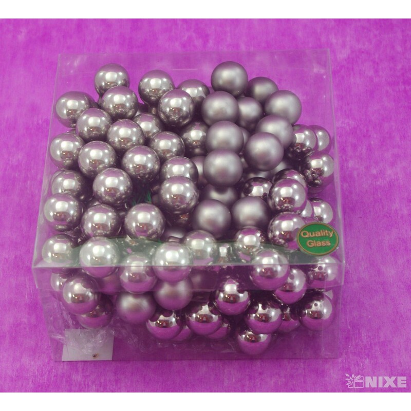 KOULE NA DR. 2,5x10,5cm 144ks*ŠEDÁ