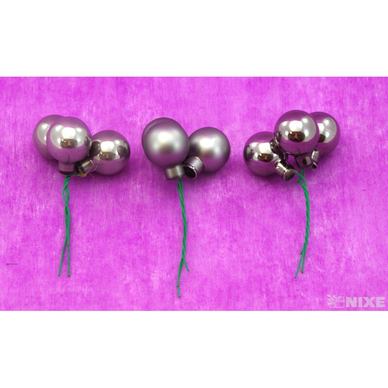 KOULE NA DR. 2,5x10,5cm 144ks*ŠEDÁ