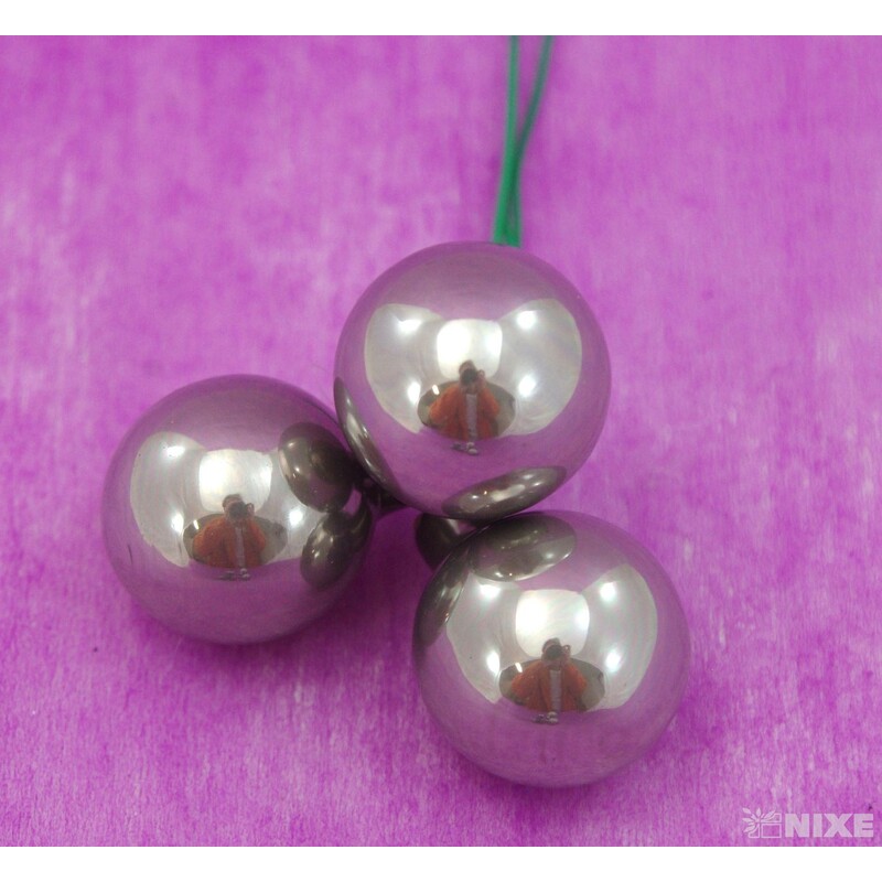 KOULE NA DR. 2,5x10,5cm 144ks*ŠEDÁ