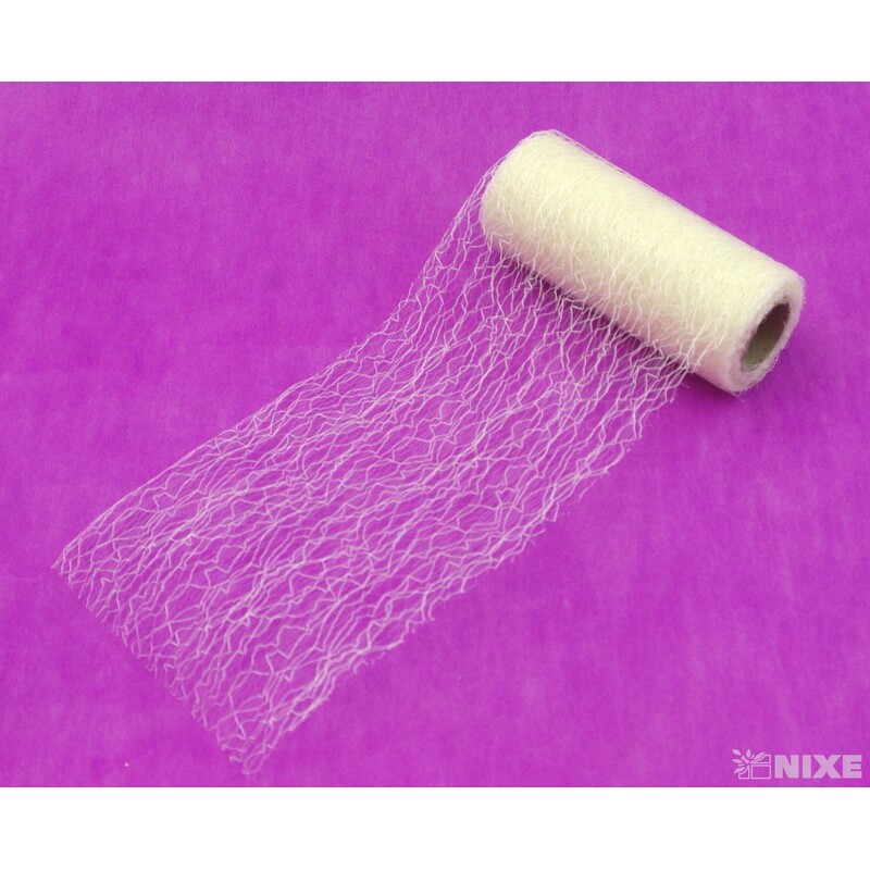 SPIDER ORGANZA 12cmx8m*KRÉMOVÁ