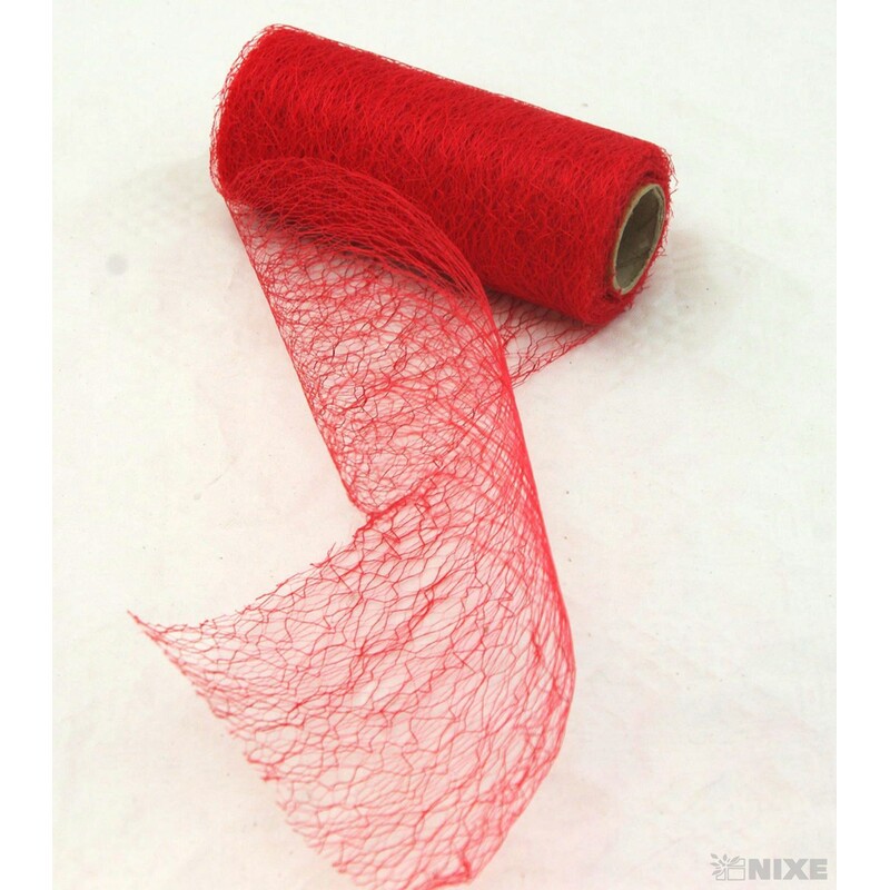 SPIDER ORGANZA 12cmx8m*ČERVENÁ