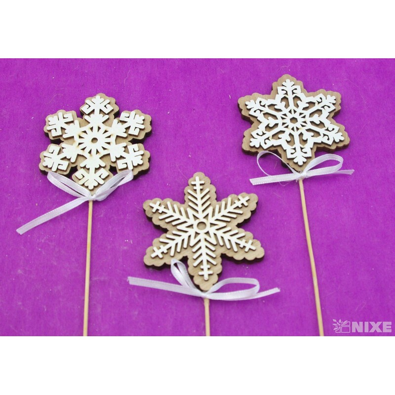 ZÁPICH VLOČKA 7,5x28cm 6ks*BÍLÁ