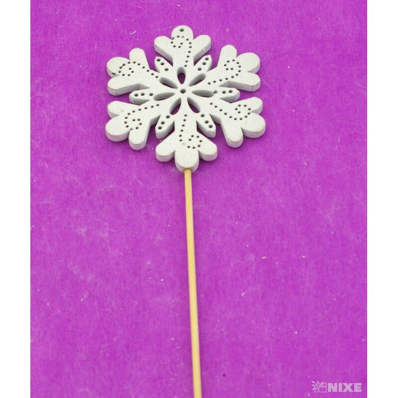 ZÁPICH VLOČKA 7x31cm 6ks*BÍLÁ