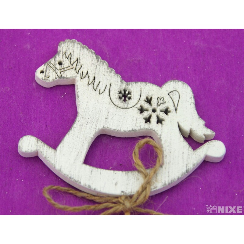 ZÁPICH KONÍK 8x27x6cm 10ks*BÍLÁ