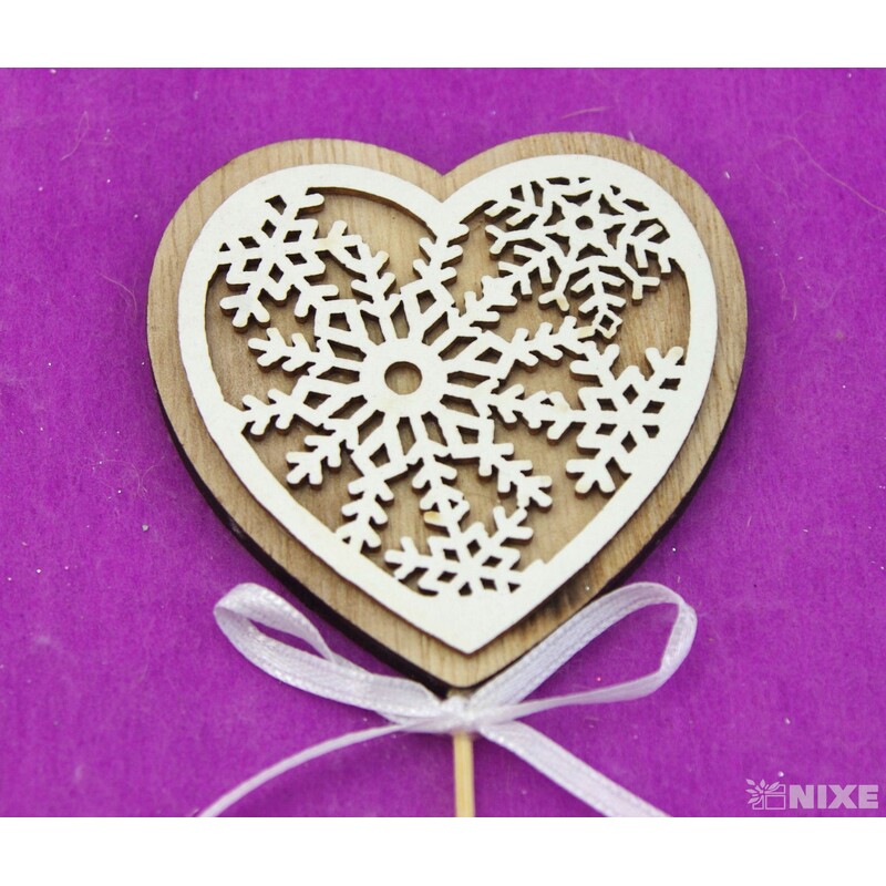 ZÁPICH VÁNOCE 7x27cm 6ks*BÍLÁ