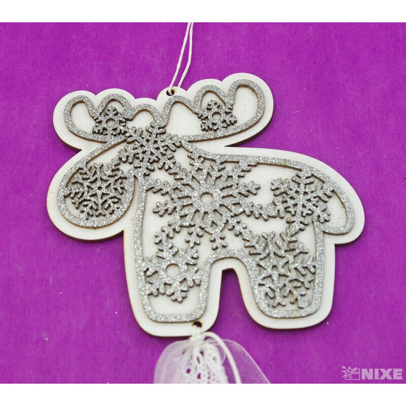 ZÁVĚS SOB 11x50cm*STŘÍBRNÁ